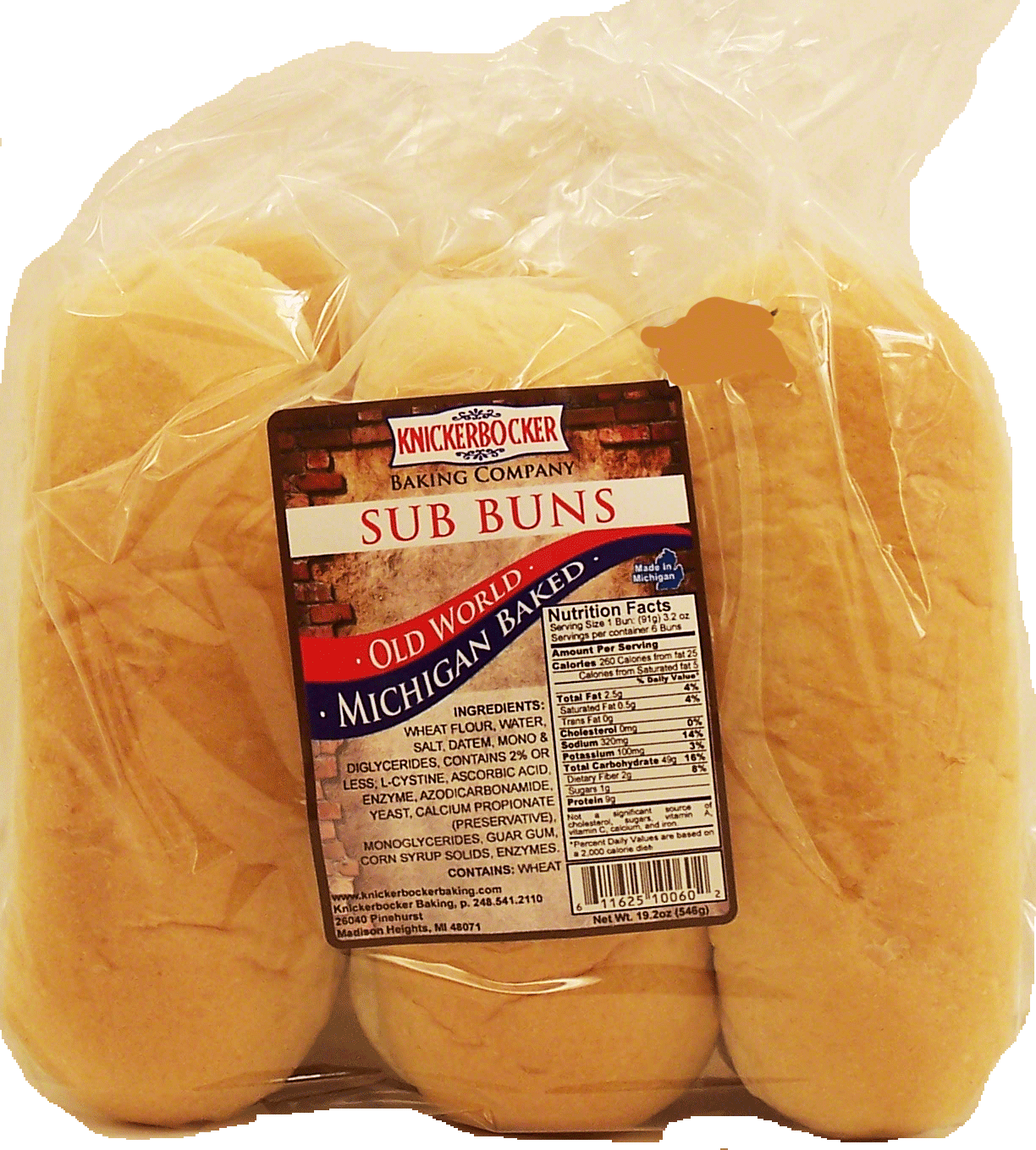 Knickerbocker Baking Company sub buns, 6-count Full-Size Picture